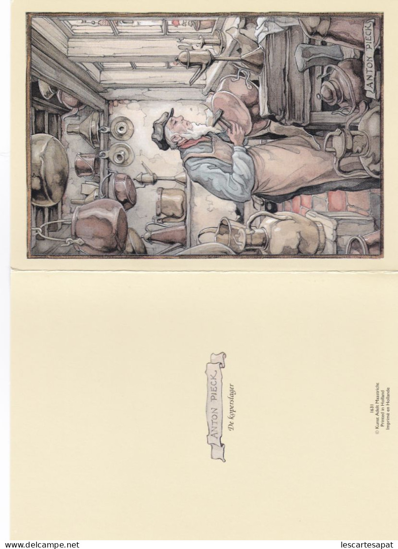 ANTON PIECK - De Koperslager- Carte Double - Pieck, Anton