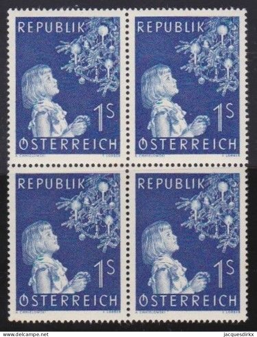 Österreich   .    Y&T    .   842  .  Block 4 Marken        .   **       .    Postfrisch - Unused Stamps
