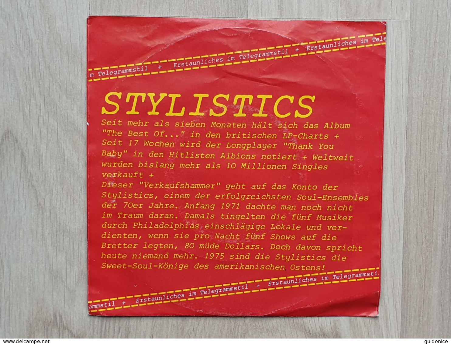 The Stylistics - Funky Weekend - Auf Vinyl-Single Von 1975 - Soul - R&B