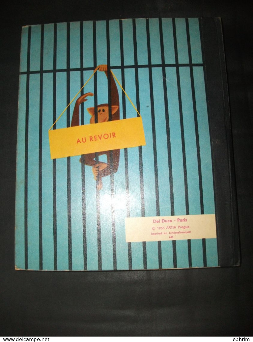 Venez Au Zoo Enfantina Livre Enfant à Système Animaux Articulés Girafe Ours Rhinocéros Tigre Eléphant 1965 Artia Prague - 0-6 Jahre