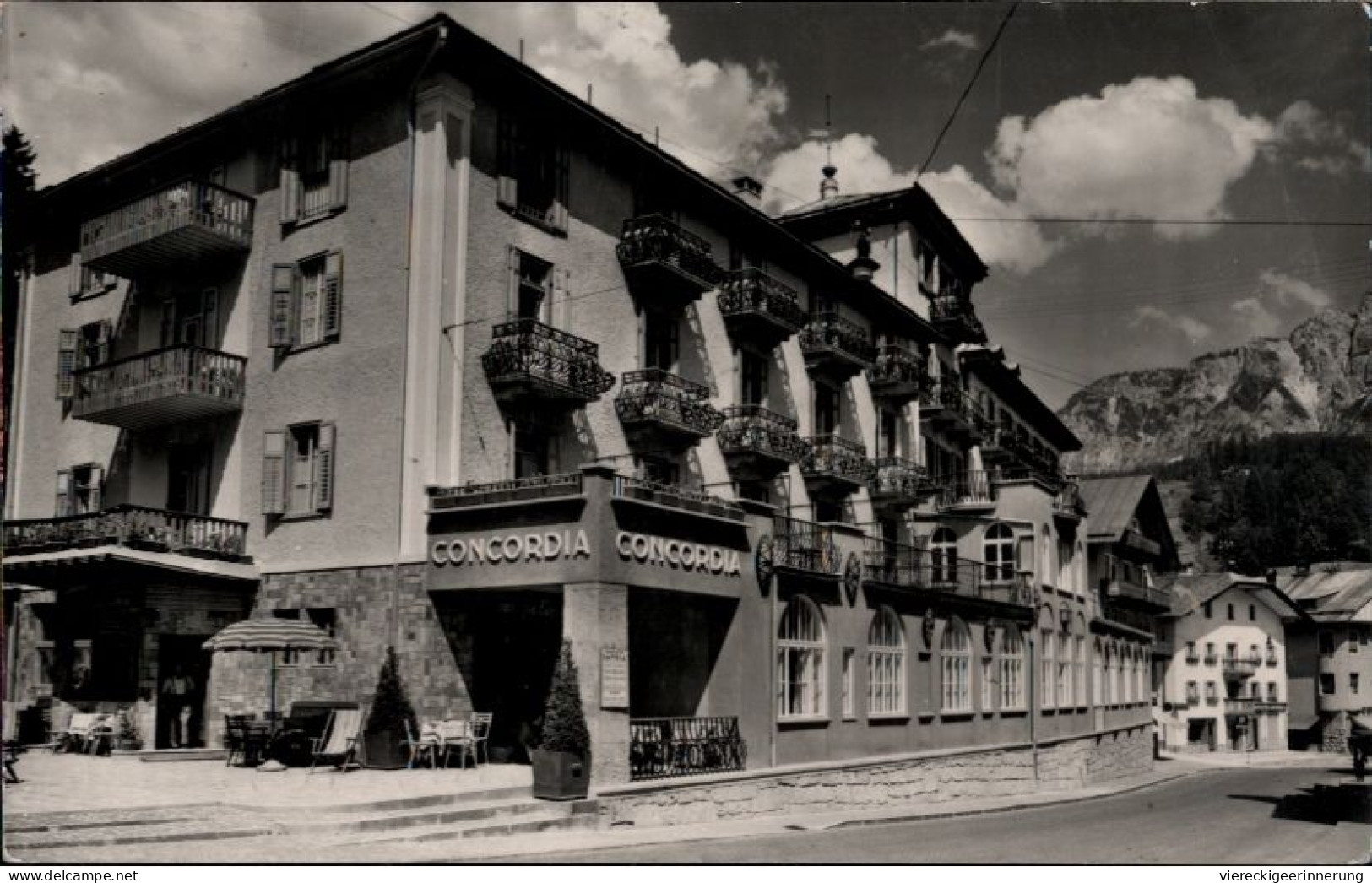 !  Cortina D' Ampezzo, Hotel Concordia, 1952 - Belluno