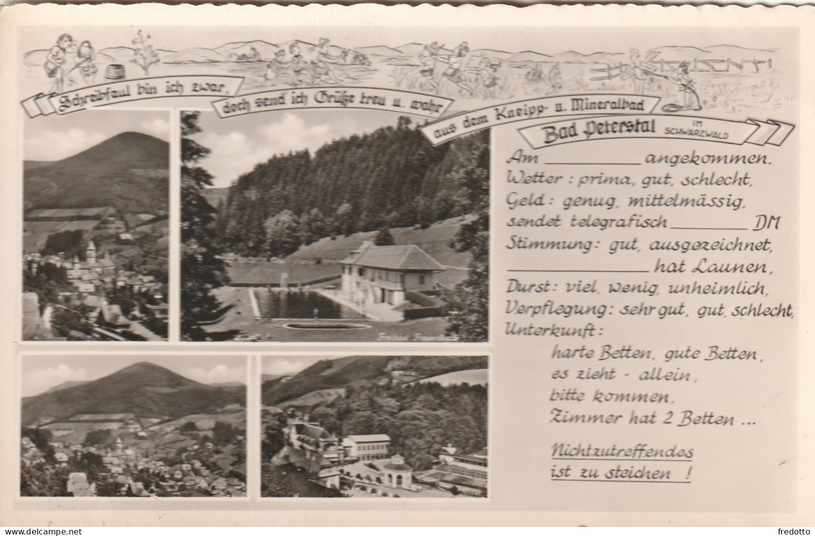 Bad Peterstal - Agfa-Originalfoto-Karte - Bad Peterstal-Griesbach
