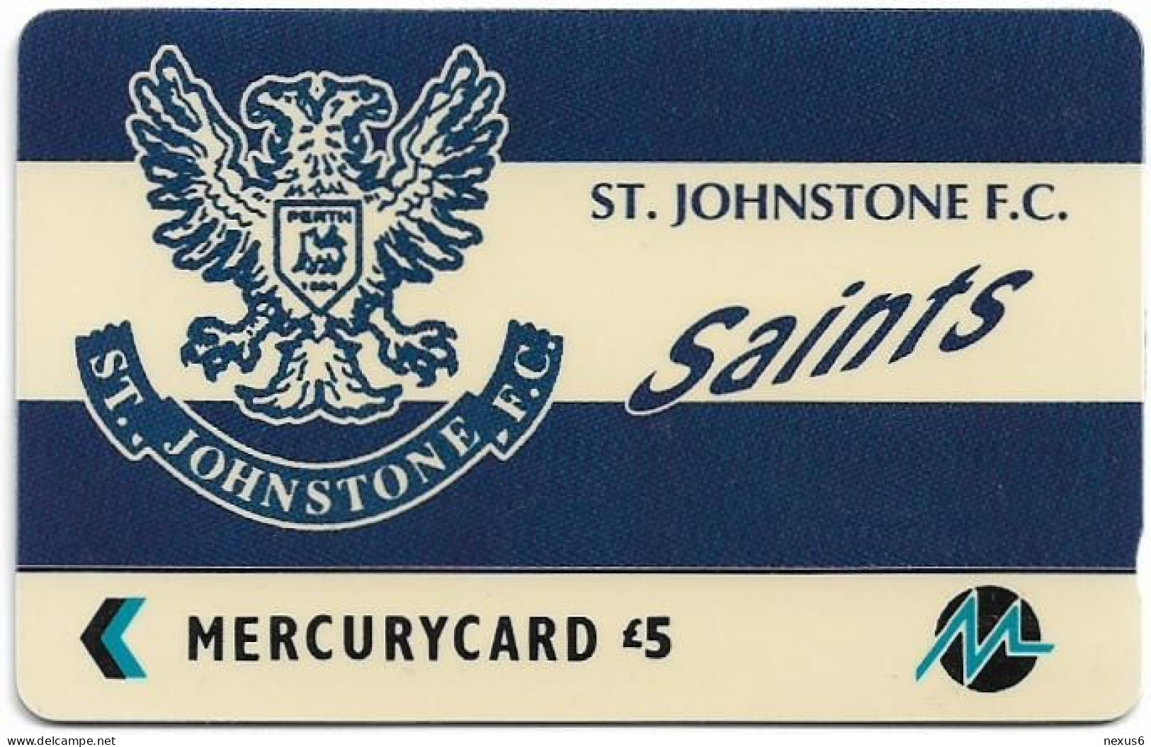 UK (Paytelco) - Football Clubs - St. Johnstone Logo - 1PPLT - 1.041ex, Used - [ 4] Mercury Communications & Paytelco