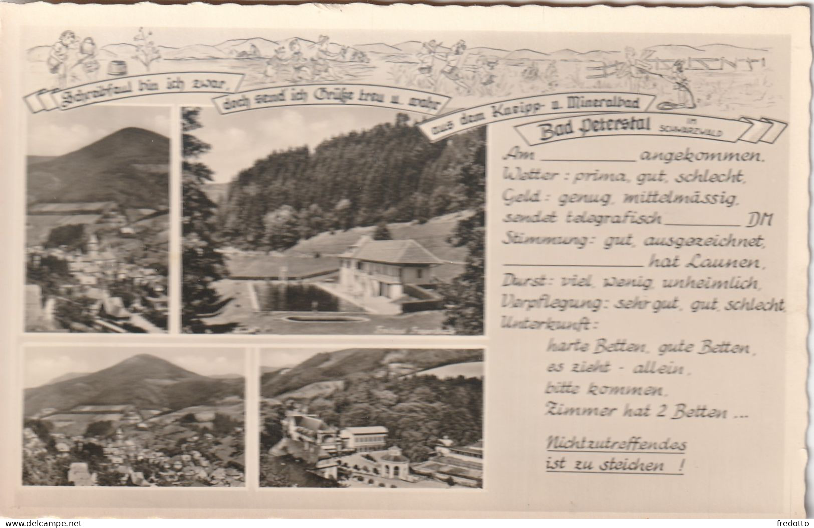 Bad Peterstal - Agfa-Originalfoto-Karte - Bad Peterstal-Griesbach