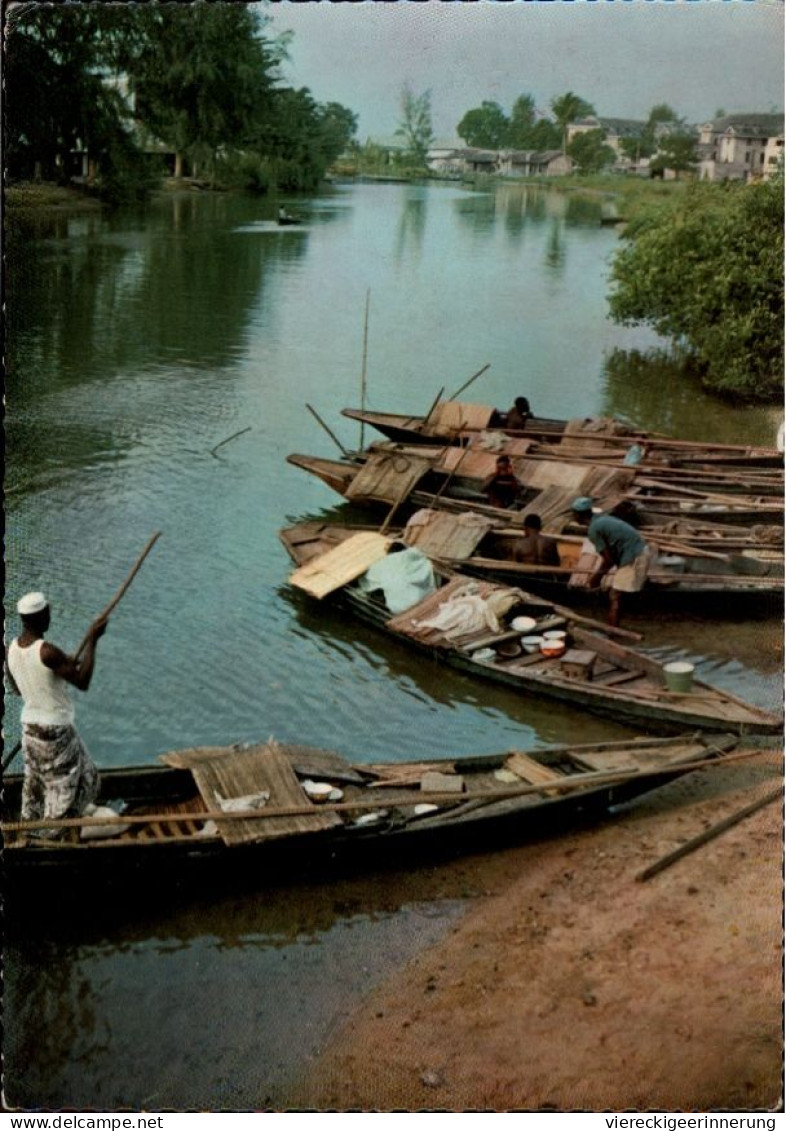 ! Ansichtskarte Mac Gregor Canal, Fishing, Nigeria, 1964, Afrika - Nigeria