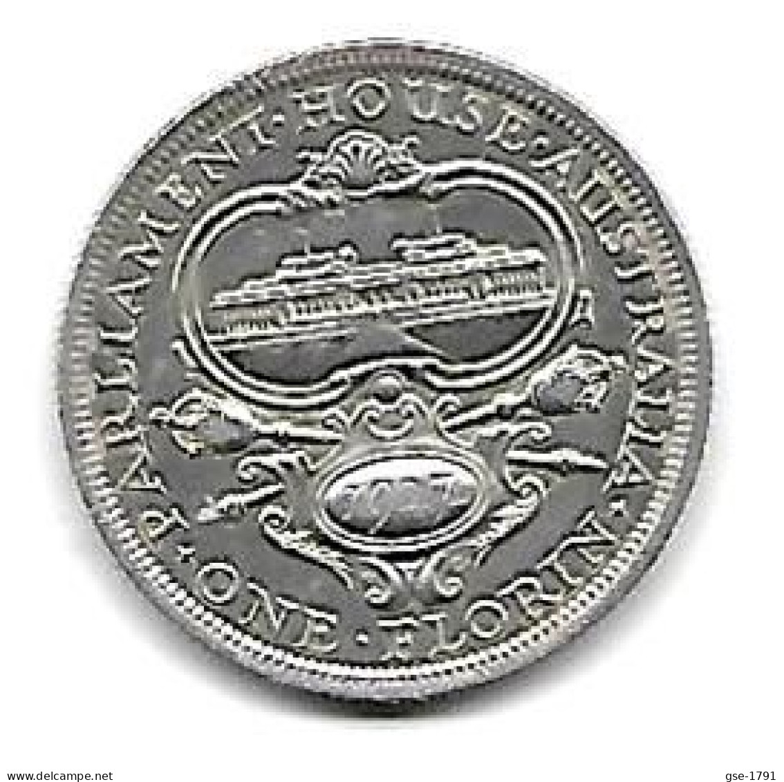 AUSTRALIE   ,1 FLORIN, GEORGES V  Parlement Argent , 1927 SUP - Non Classificati