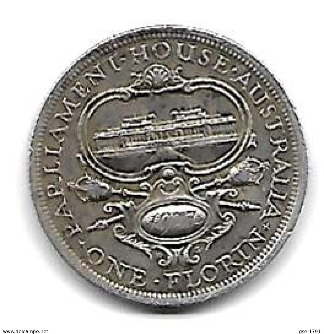 AUSTRALIE   ,1 FLORIN, GEORGES V  Parlement Argent , 1927 TTB+ - Unclassified