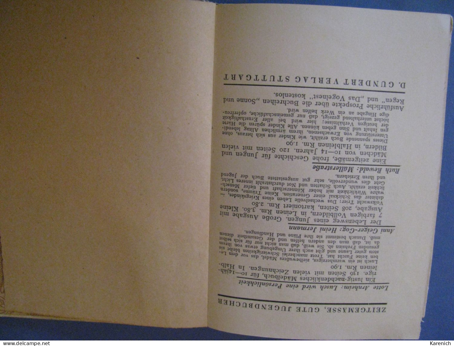 FIETE, PAUL & KOMPANIE. ANNI GEIGER GOG. ALEMANIA. 1932. LITERATURA JUVENIL. - Sagen En Legendes