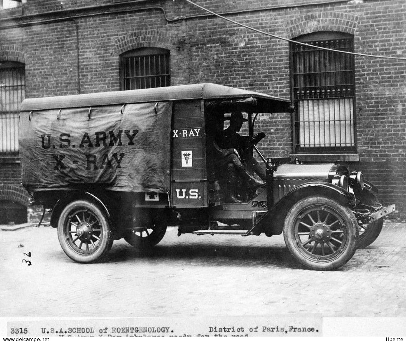 U.S. Army X-Ray Ambulance Voiture Automobile Radiologique Américaine WW1 - (Photo) - Automobile