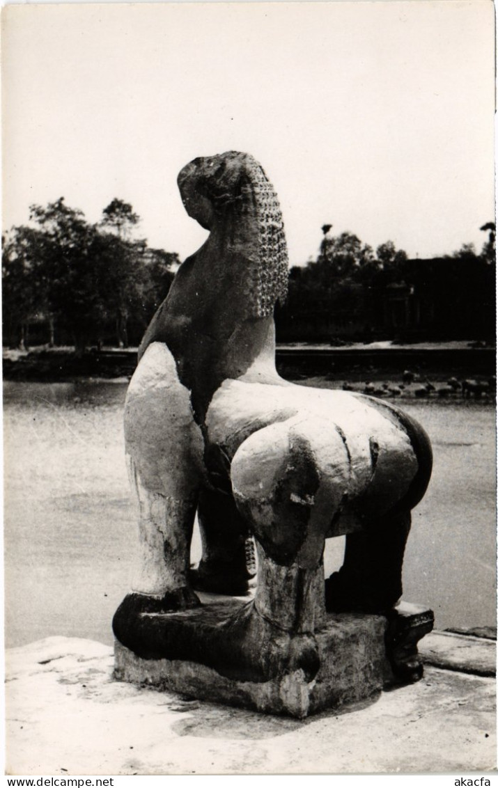 CPA AK Angkor Vat Lion Cambodge Indochina (1346246) - Cambodge