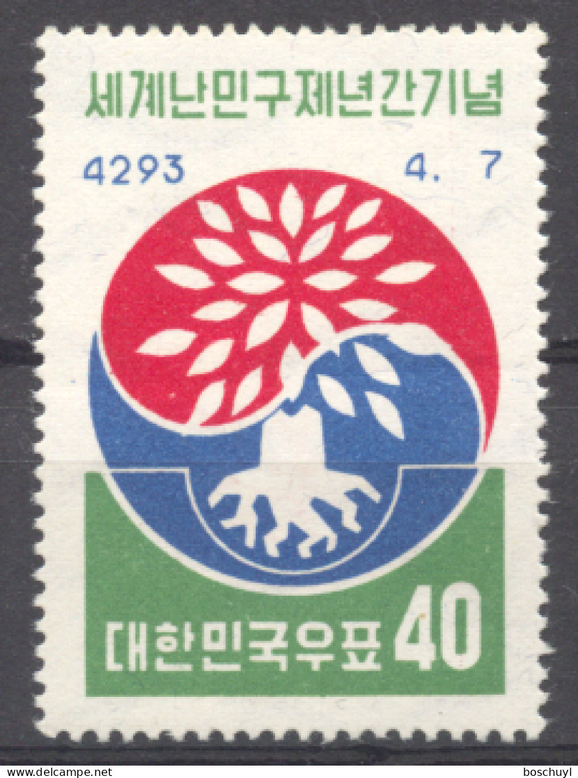 Korea, South, 1960, World Refugee Year, WRY, United Nations, MNH, Michel 302 - Réfugiés