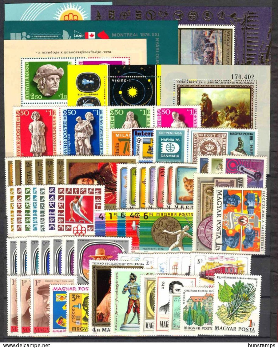 Hungary 1976. Full Year Sets With Souvenir Sheets MNH Mi: 85.20 EUR - Ganze Jahrgänge