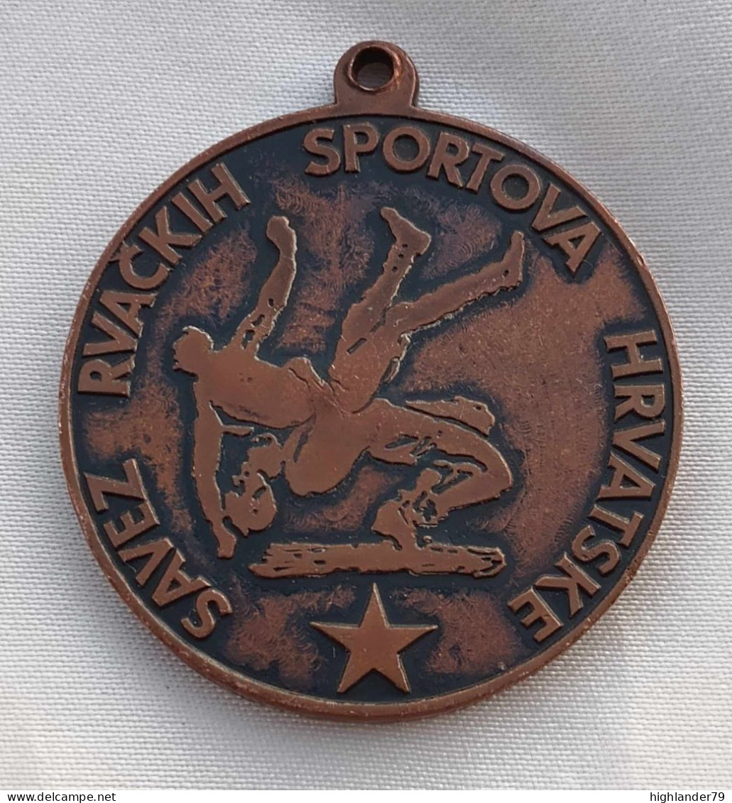 Croatian Wrestling Sports Association Bronze Medal Yugoslavia 1986 Savez Rvačkih Sportova Hrvatske - Other & Unclassified