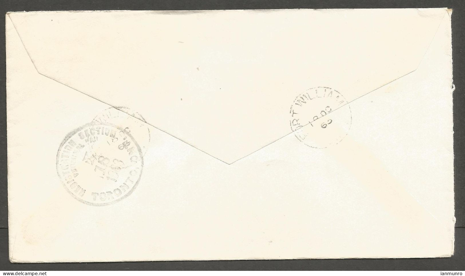 1963 Registered Cover 25c Chemical CDS Fort William To Toronto Ontario - Postal History