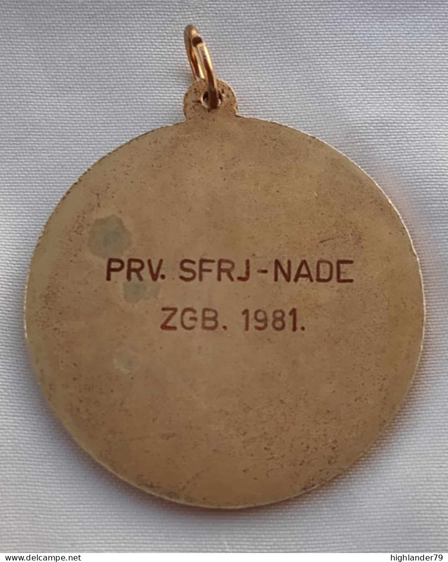 Croatian Wrestling Sports Association Gold Medal 1981 Savez Rvačkih Sportova Hrvatske - Autres & Non Classés