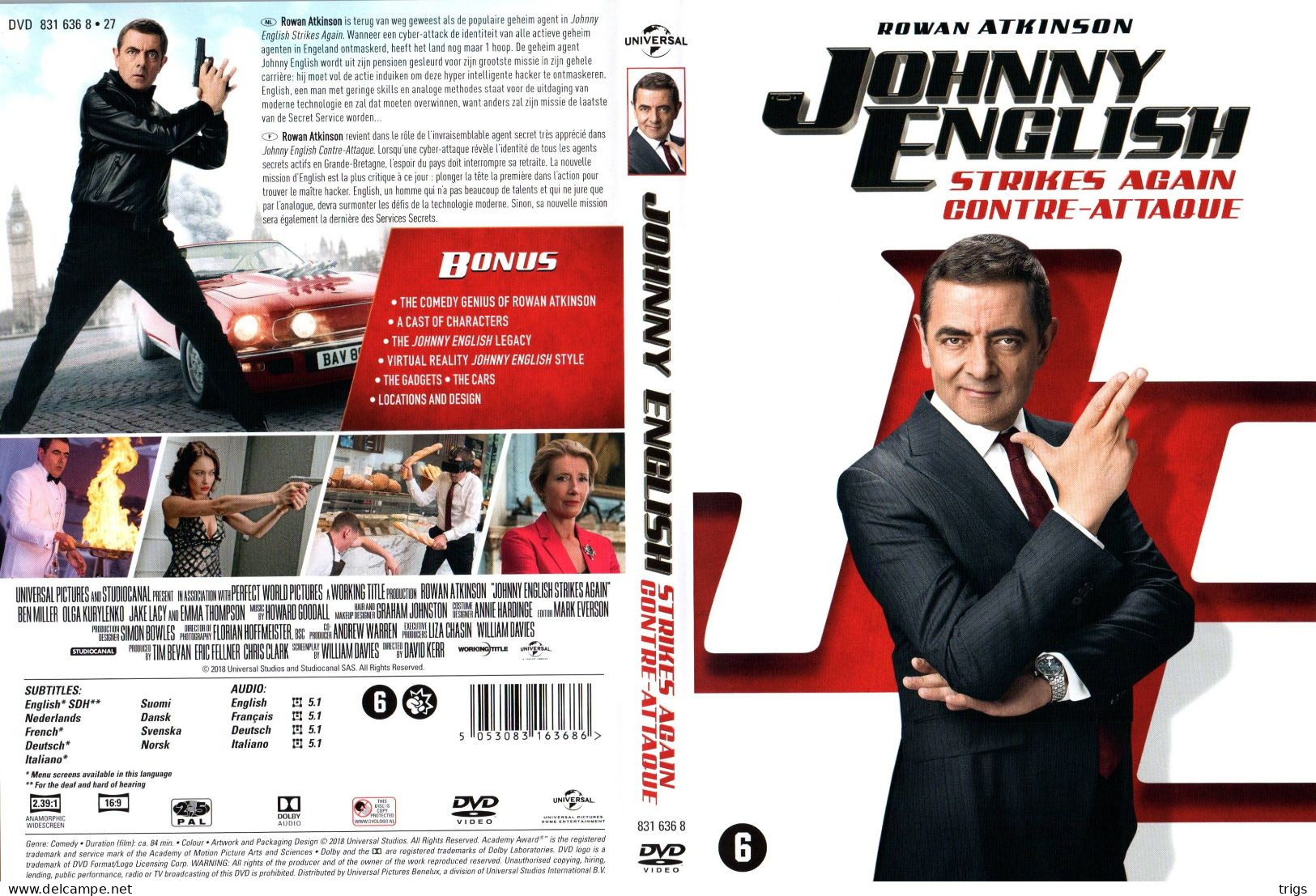 DVD - Johnny English Strikes Again - Comédie