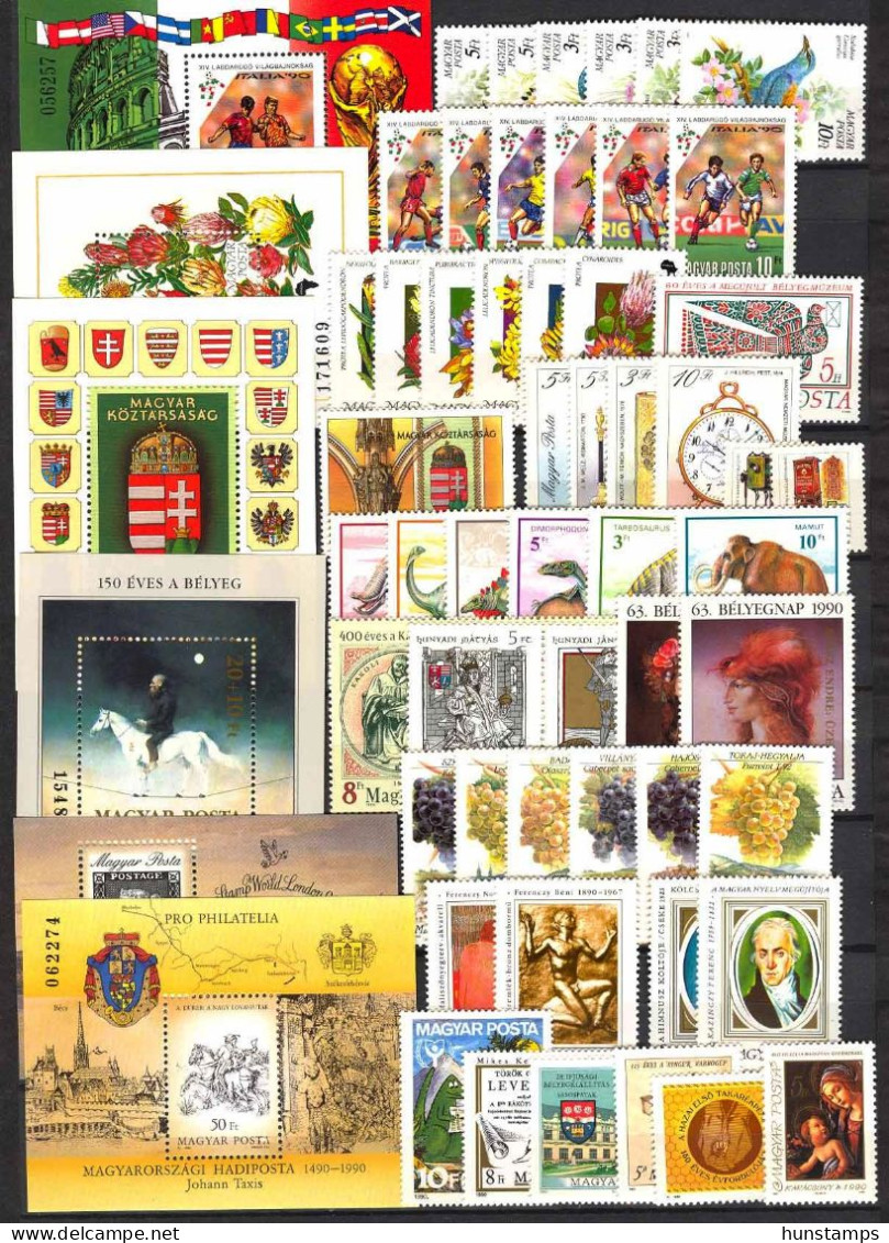 Hungary 1990. Full Year Set With Blocks MNH Mi: 95 EUR - Full Years