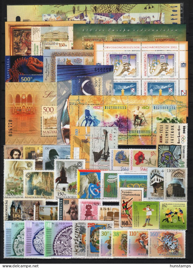 Hungary 2002. Full Year Set With Blocks MNH (**) - Annate Complete