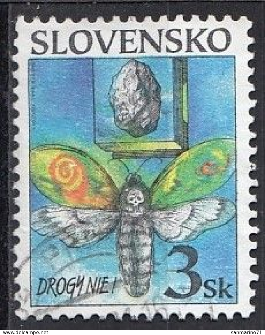 SLOVAKIA 323,used,falc Hinged - Drogen