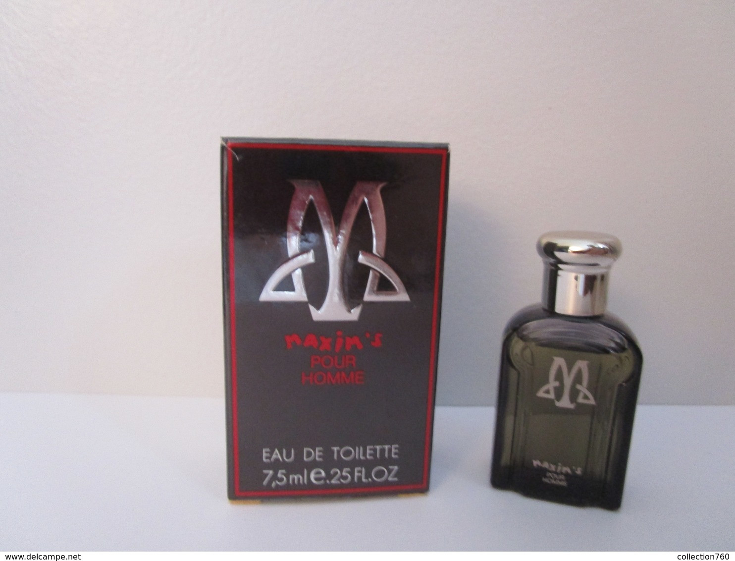 MAXIM'S Pour HOMME   - EDT -  7.5 Ml - Miniature - Miniatures Men's Fragrances (in Box)