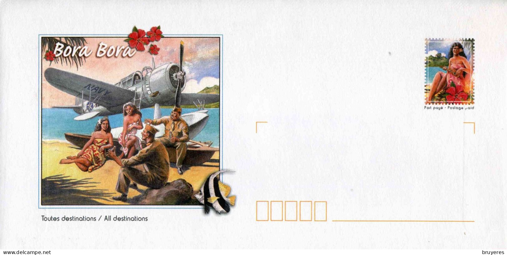 PAP** De 2008 De POLYNESIE Avec Timbre "VAHINE" Et Carte De Correspondance Assortie - Prêt-à-poster