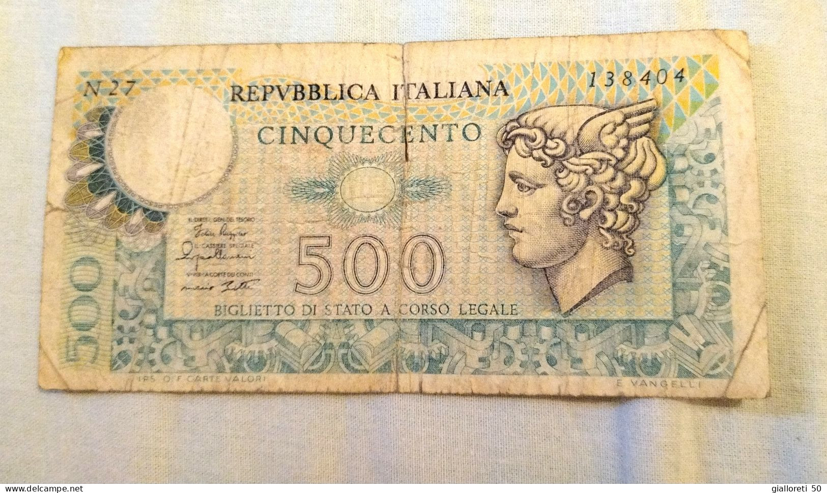 Lire 500 Biglietto Di Stato - 500 Lire