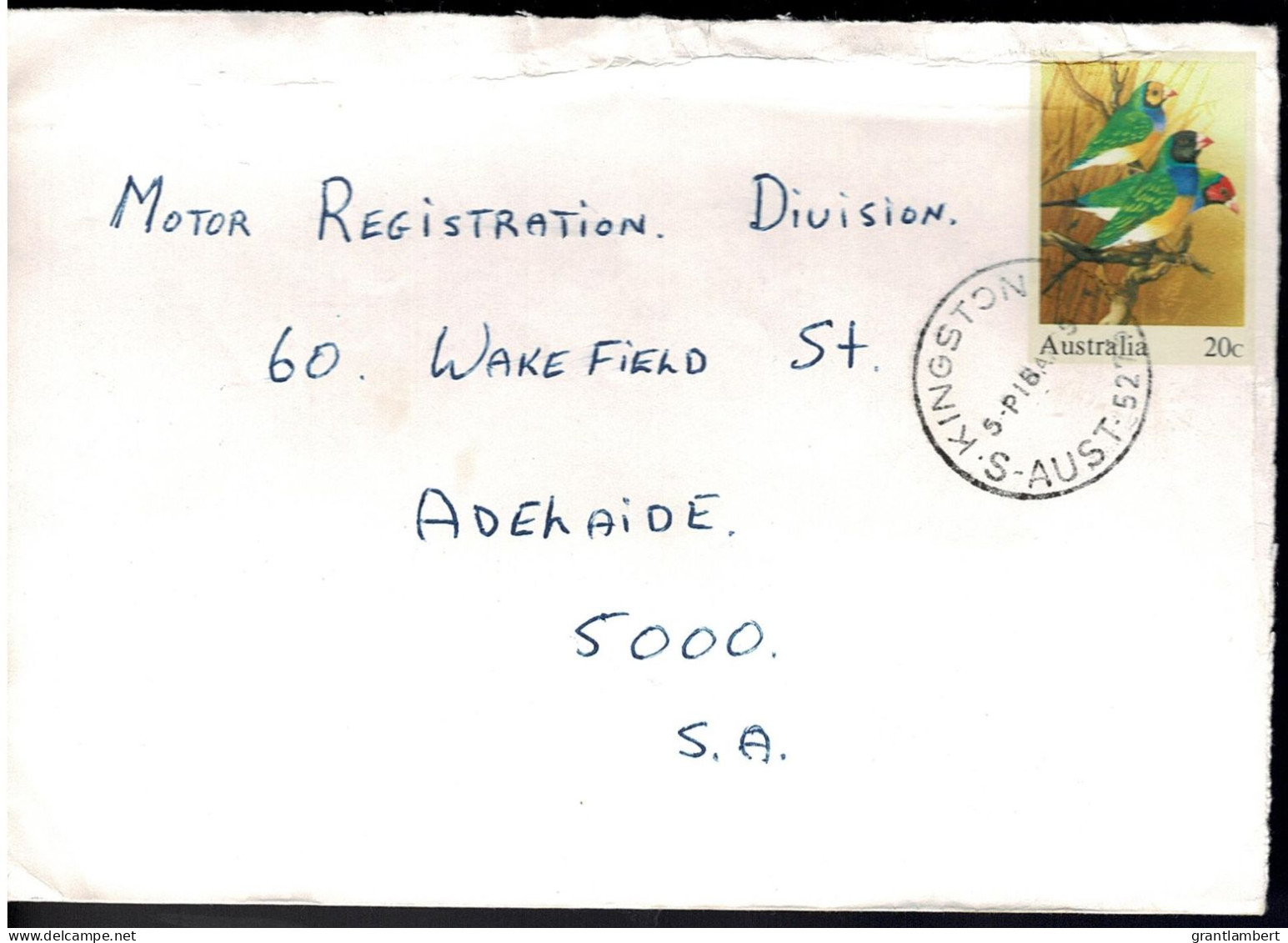 Australia 1979 Gouldian FInch Prestamped Envelope 001 Postally Used - See Notes - Brieven En Documenten