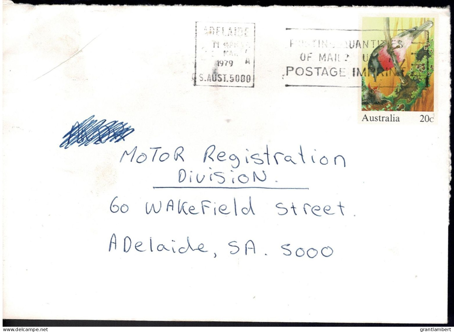 Australia 1979 Rose Robin Prestamped Envelope 005 Postally Used - See Notes - Briefe U. Dokumente