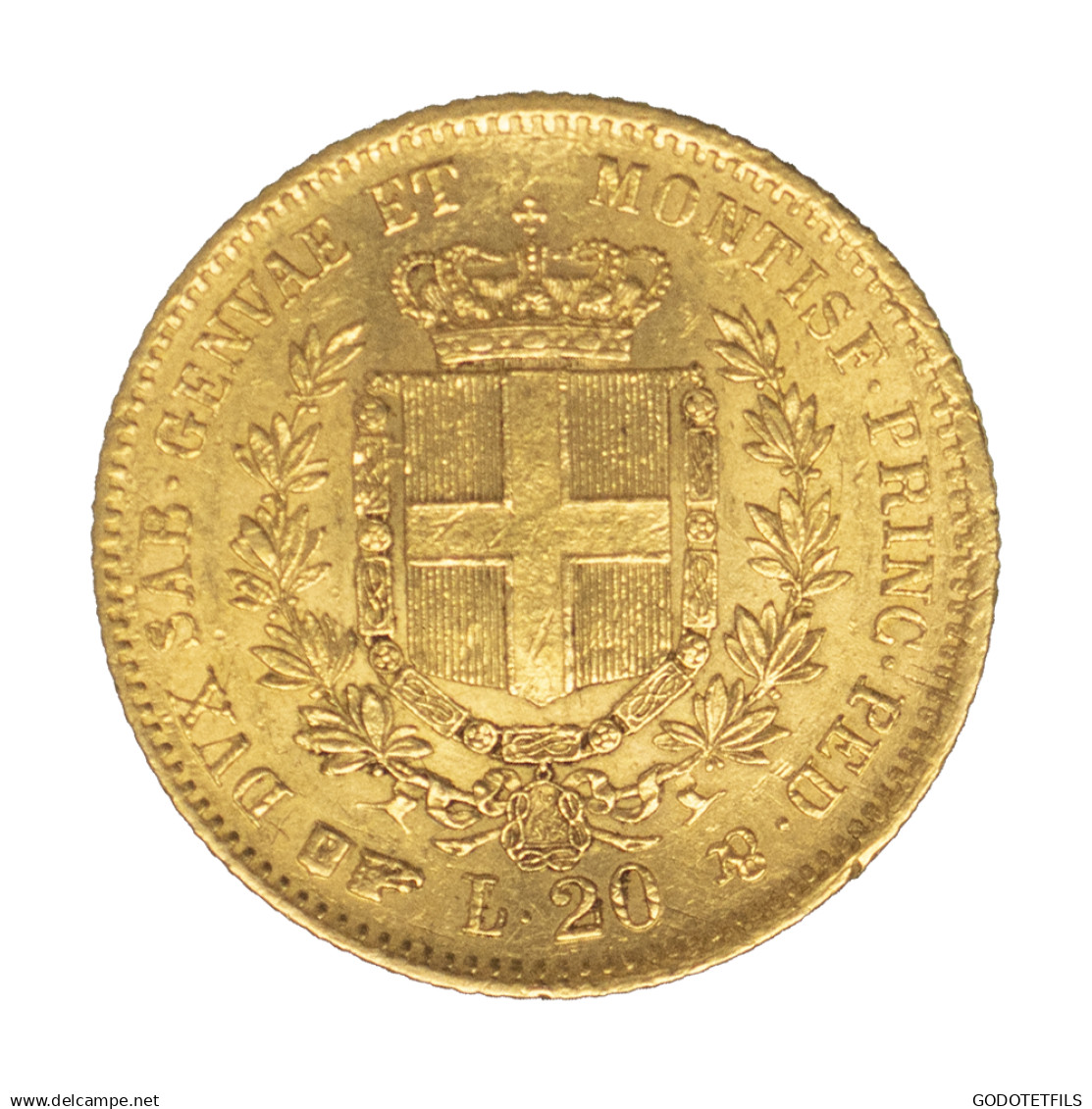 Italie-Royaume De Sardaigne-20 Lire Or Victor-Emmanuel II 1861 Turin - Other & Unclassified