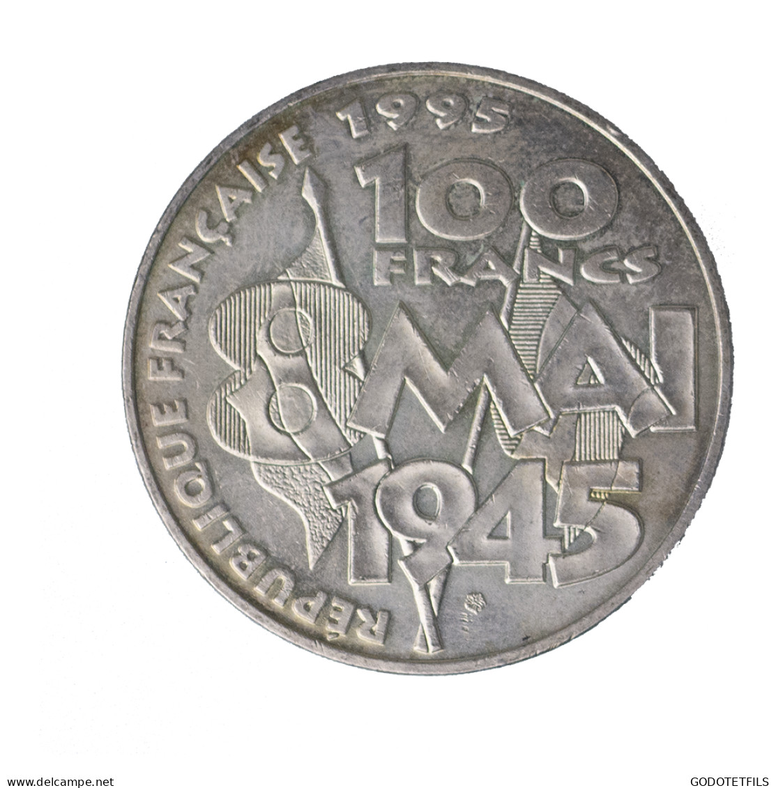 Ve République-100 Francs Argent 8 Mai 1945 - 100 Francs