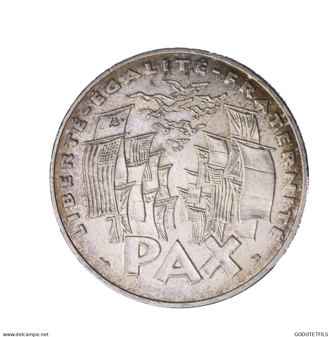 Ve République-100 Francs Argent 8 Mai 1945 - 100 Francs