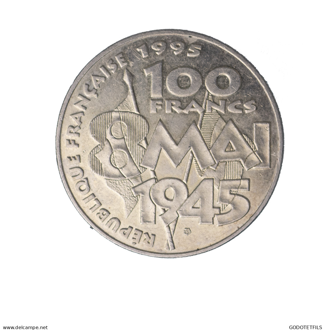 Ve République-100 Francs Argent 8 Mai 1945 - 100 Francs