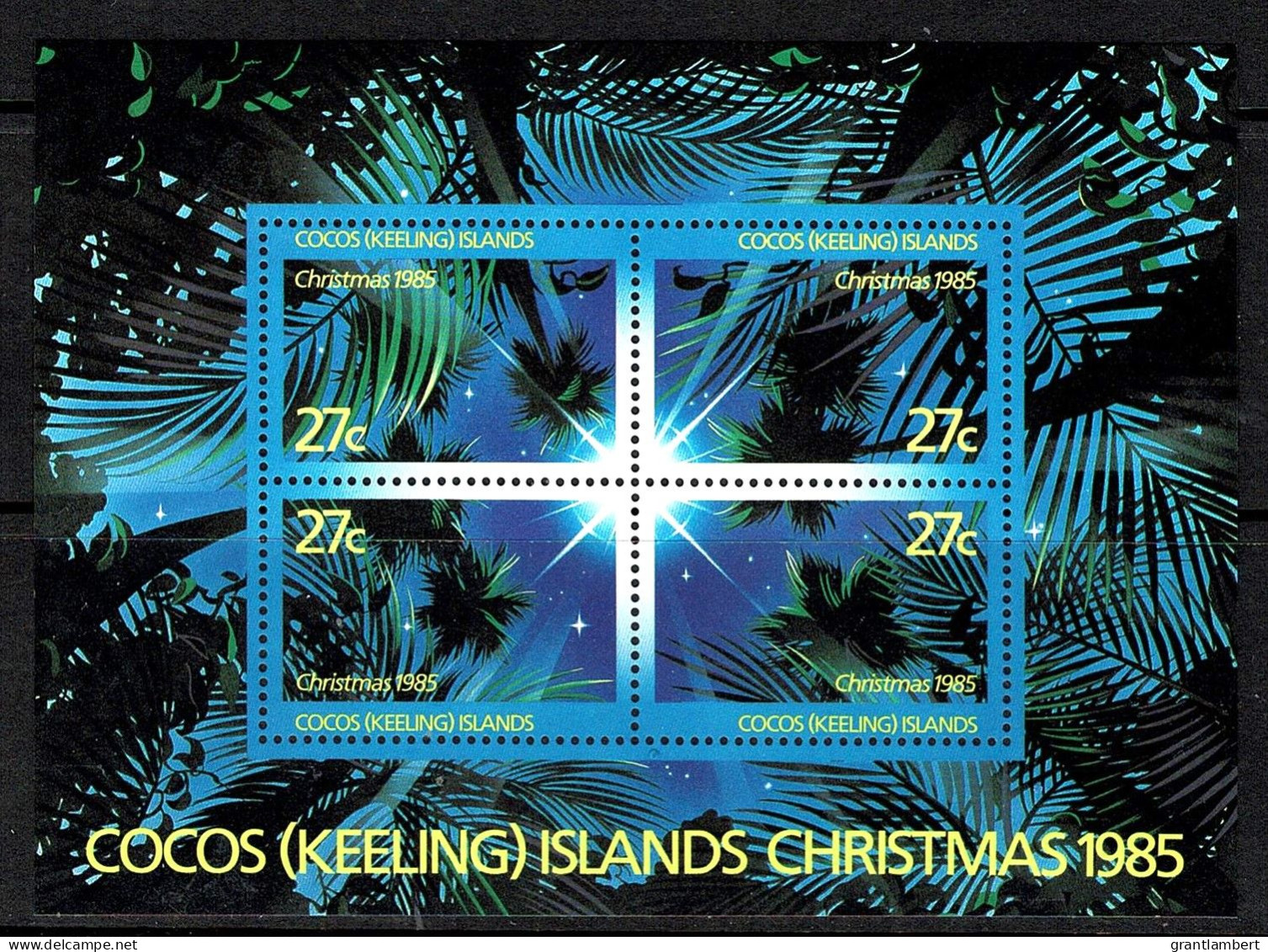 Cocos Islands 1985 Christmas Minisheet MNH - Cocos (Keeling) Islands