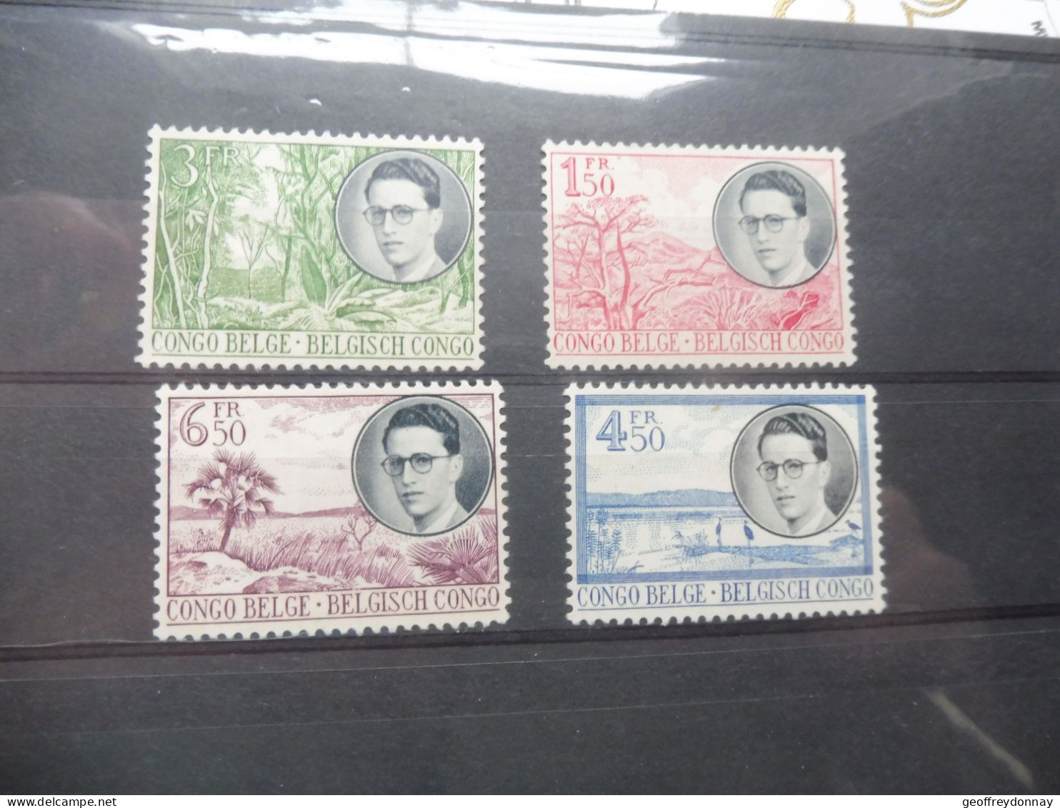 Belgique Belgie Congo Belge 329/336  Mnh Neuf ** 1955 Perfect Parfait Baudouin Boudewijn - Ongebruikt