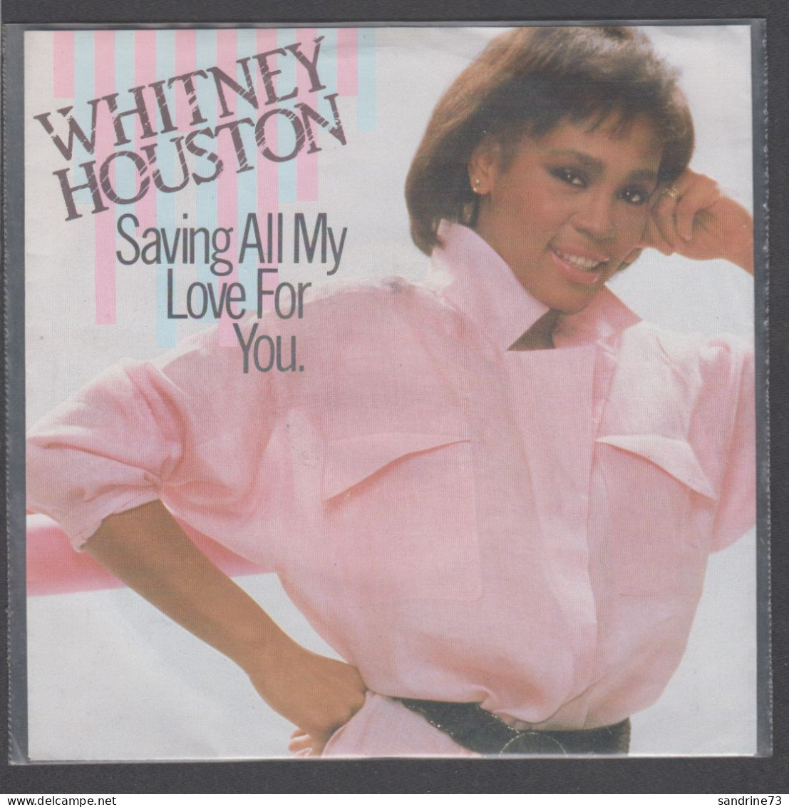 Disque Vinyle 45t - Whitney Houston - Saving All My Love For You - Dance, Techno & House