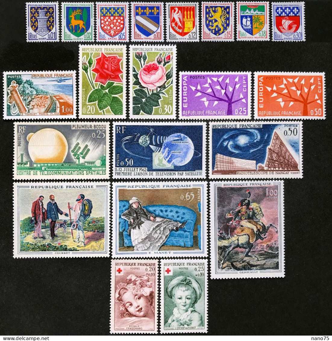 FRANCE - 1962 - Année Complète - Neuf ** - 1960-1969