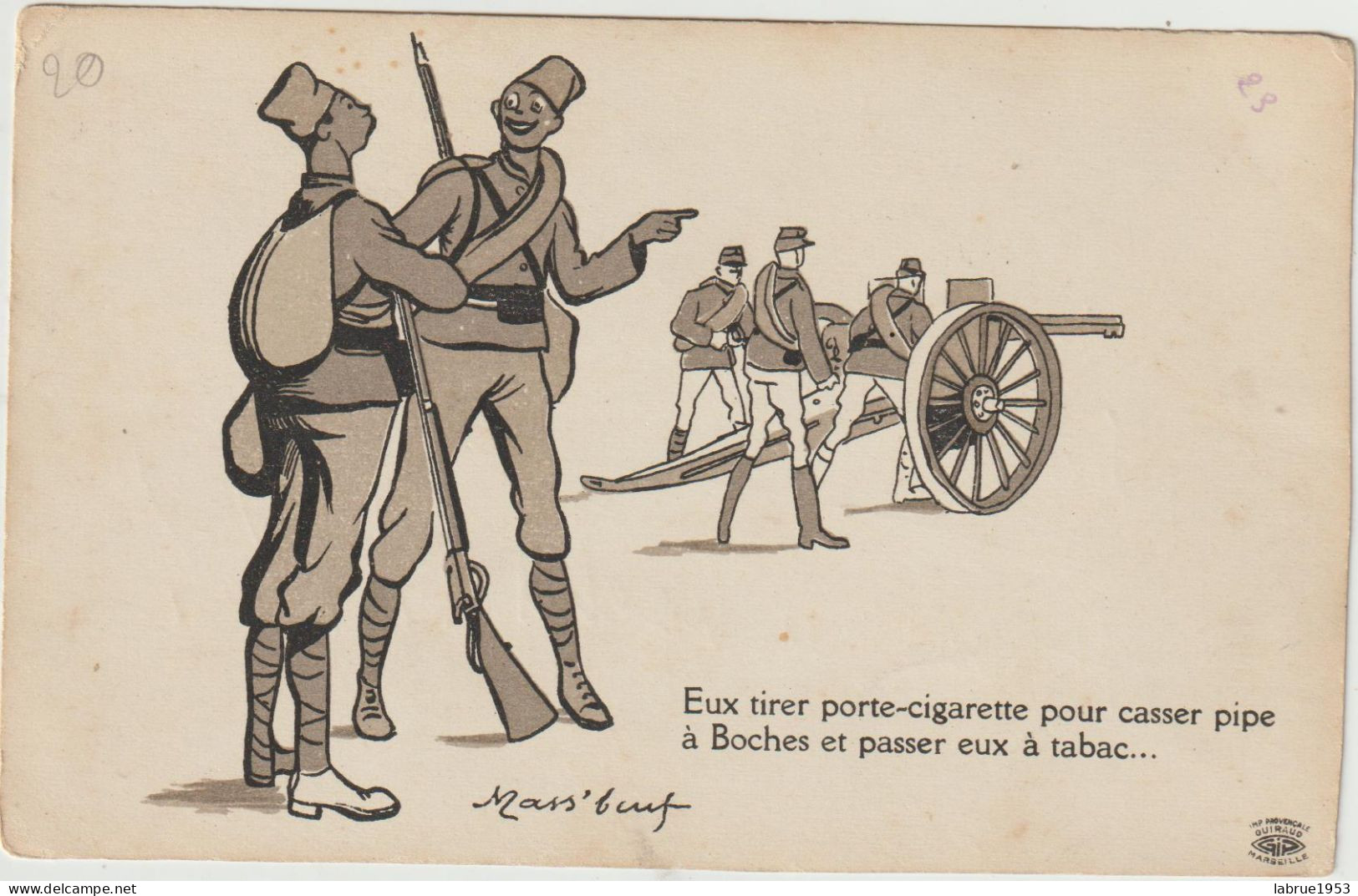 Illustrateur Mass'beuf   Guerre De 1914 -18  (G.1297) - Mass'Boeuf