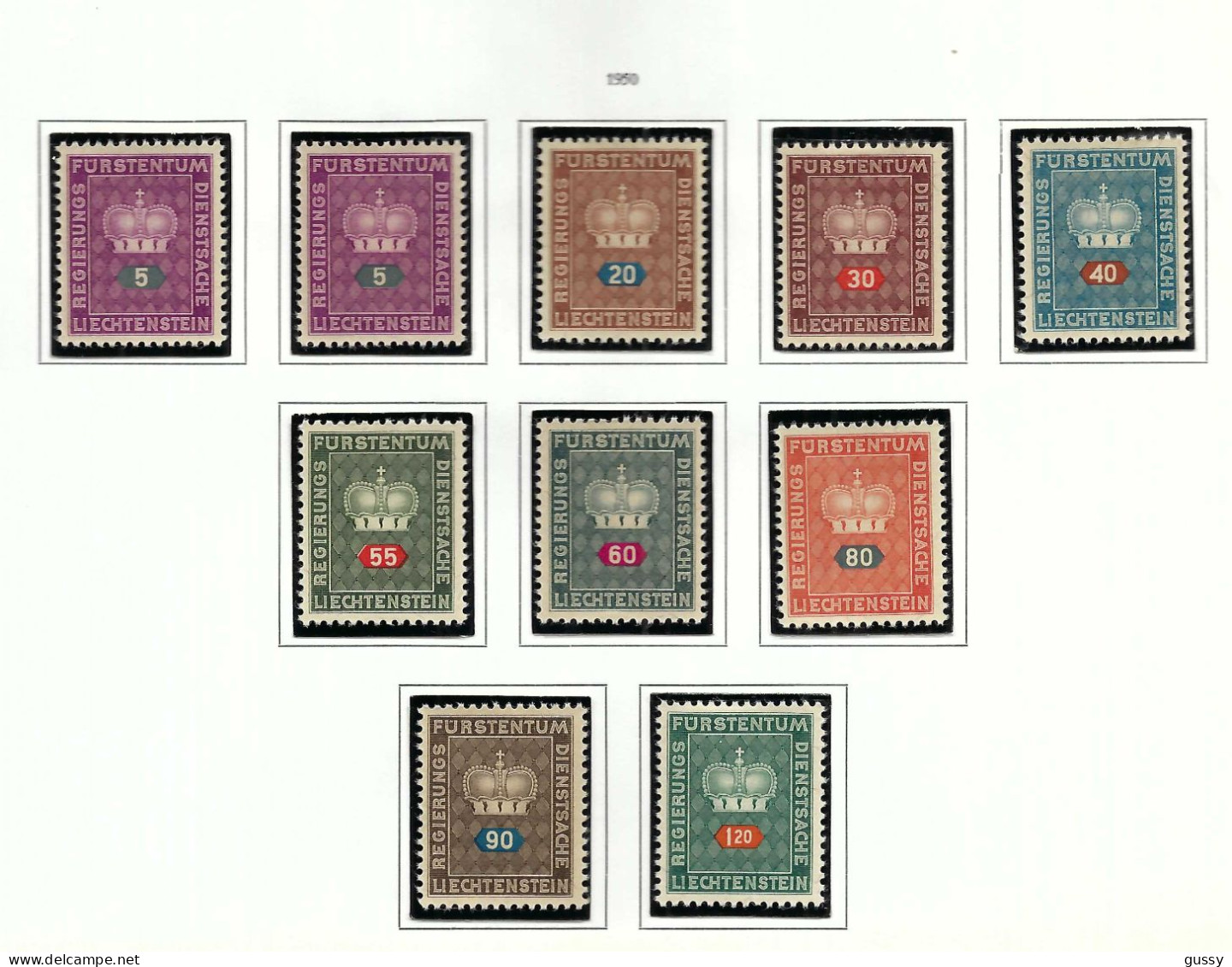 LIECHTENSTEIN Service Ca.1934-69: Lot De Neufs(*), 5 Scans Tout Petit Prix, Forte Cote - Dienstzegels