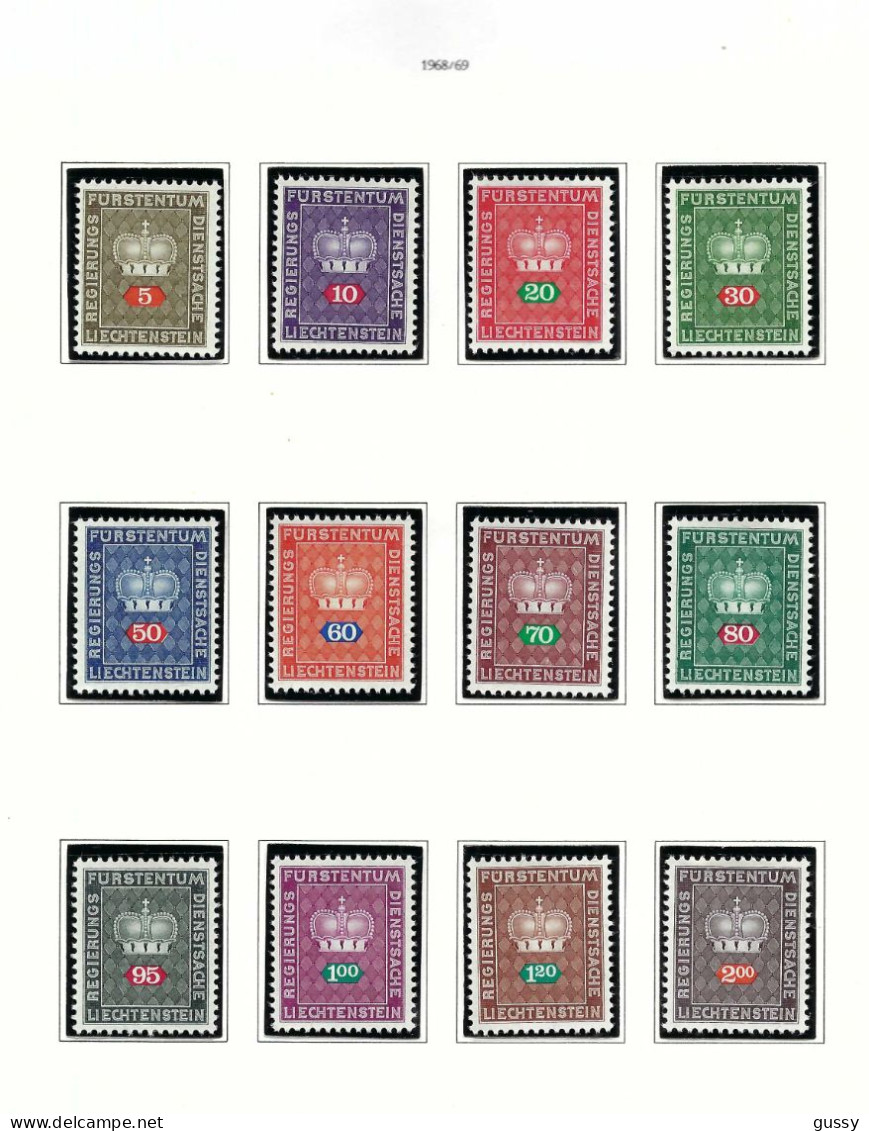 LIECHTENSTEIN Service Ca.1934-69: Lot De Neufs(*), 5 Scans Tout Petit Prix, Forte Cote - Dienstzegels