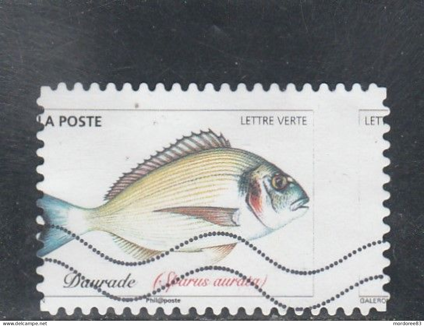 RARE JOLI PIQUAGE DECALAGE 2018 POISSON DAURADE ROYALE YT 1687 - Oblitérés