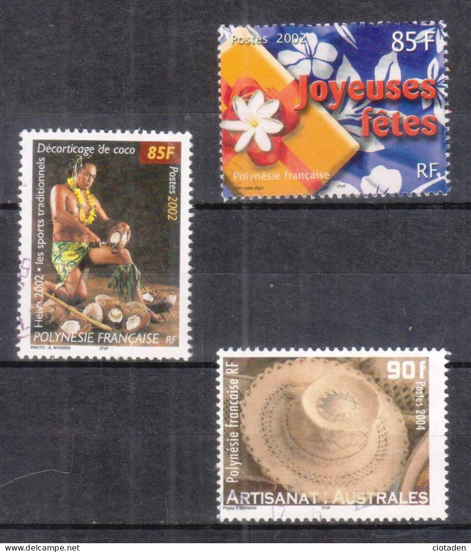 2002 POLYNESIE FRANCAISE - Lot De 3  Timbres - Other & Unclassified