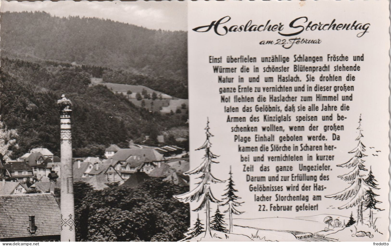 Haslach - Agfa-Originalfoto-Karte - Haslach