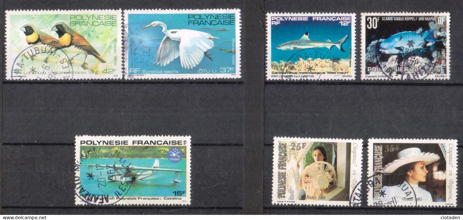 1982  POLYNESIE FRANCAISE - Lot De 7 Timbres - Used Stamps