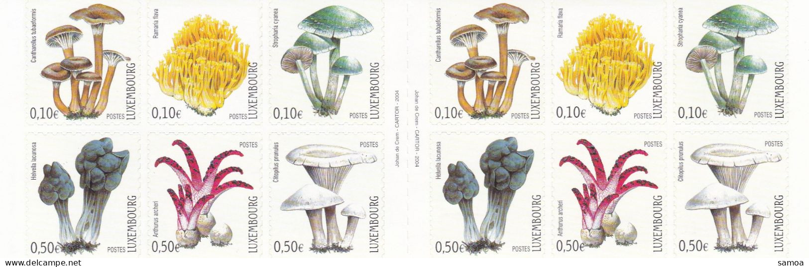 Luxembourg 2004 C 1576 (1576-81) ** Champignons - Carnets