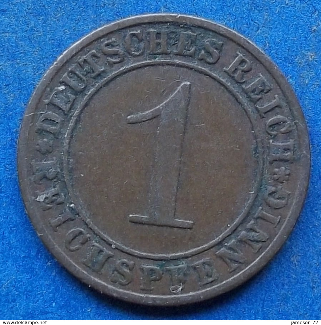 GERMANY - 1 Reichspfennig 1924 A KM# 37 Weimar Republic Reichsmark Coinage (1924-1938) - Edelweiss Coins - 1 Renten- & 1 Reichspfennig