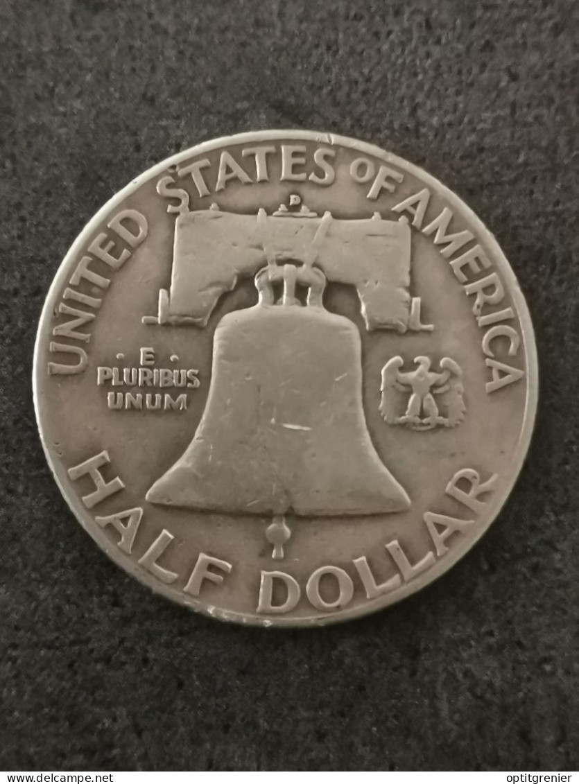 FRANKLIN HALF DOLLAR ARGENT 1951 D DENVER USA / 1/2 DOLLAR SILVER - 1948-1963: Franklin