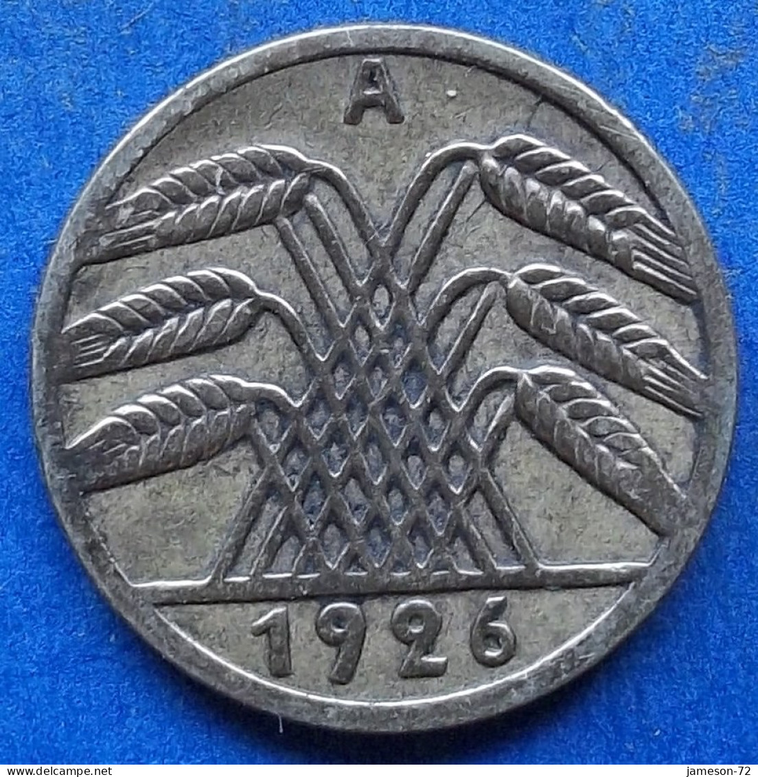 GERMANY - 5 Reichspfennig 1926 A KM# 39 Weimar Republic Reichsmark Coinage (1924-1938) - Edelweiss Coins - 5 Renten- & 5 Reichspfennig