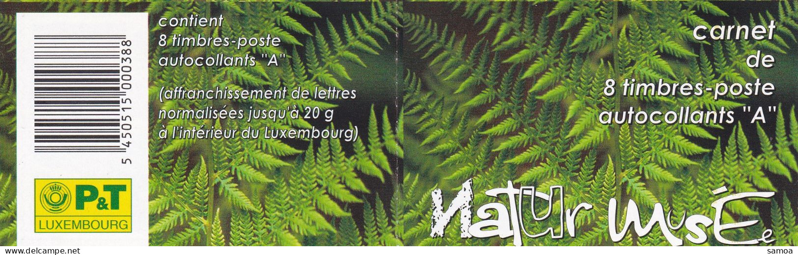 Luxembourg 2002 C 1535 (1535-38) ** Arbres Épicéa Papillons Plantes Joubarbe Prunelles - Booklets