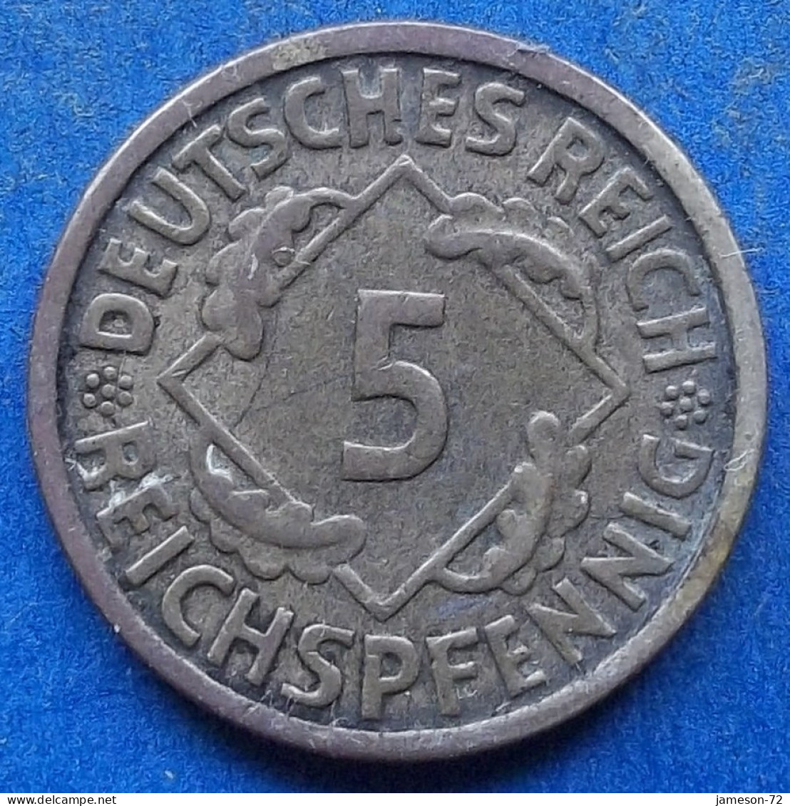 GERMANY - 5 Reichspfennig 1935 D KM# 39 Weimar Republic Reichsmark Coinage (1924-1938) - Edelweiss Coins - 5 Renten- & 5 Reichspfennig