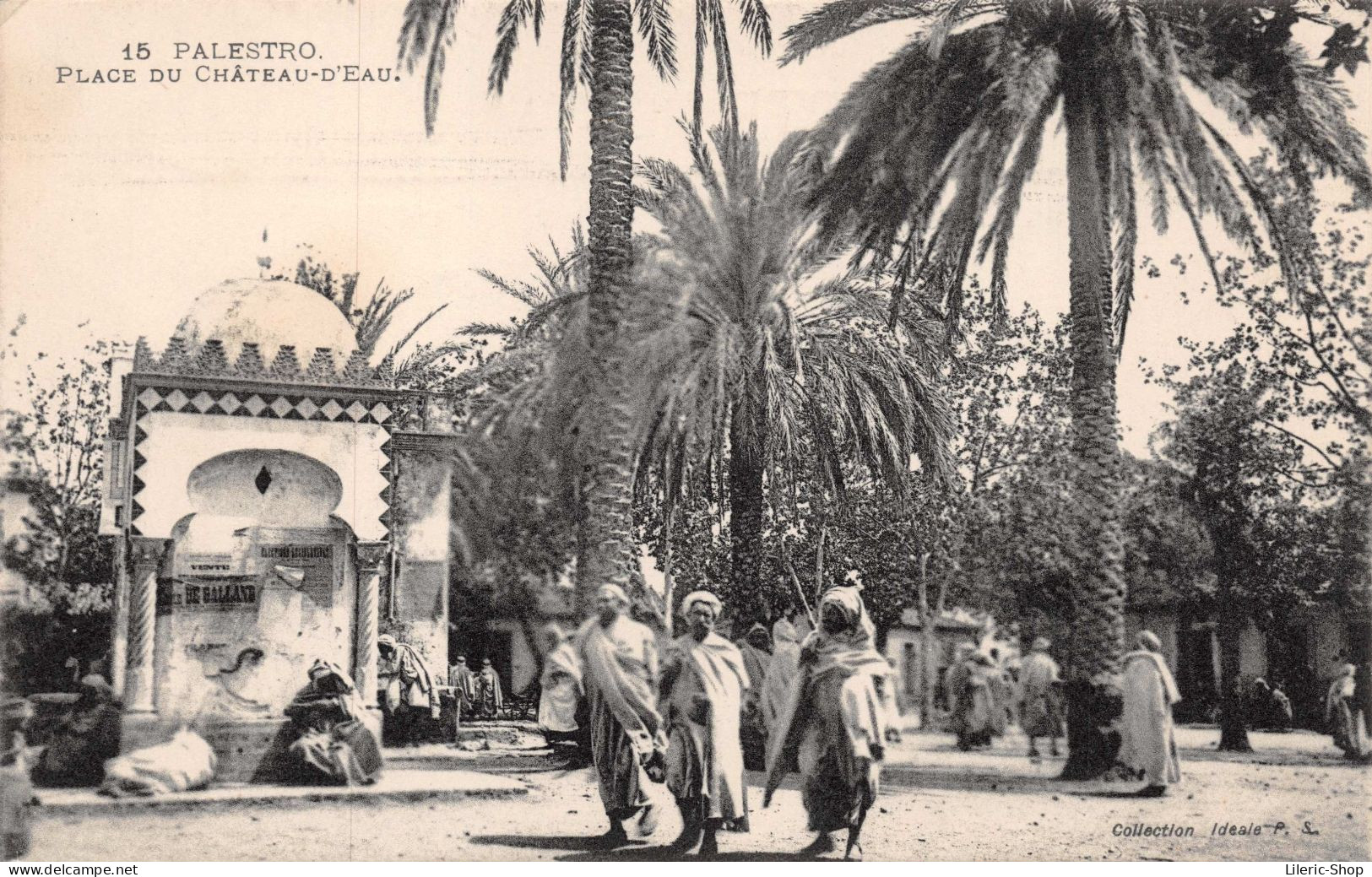 Kabylie/ Wilaya De Bouira / Lakhdaria (Palestro) PLACE DU CHÂTEAU-D'EAU. Cpa 1923 Collection Idéale P. S. - Other & Unclassified